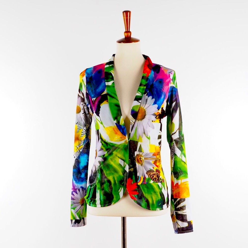 Desigual by Lacroix l Mutli Print Mesh Blazer